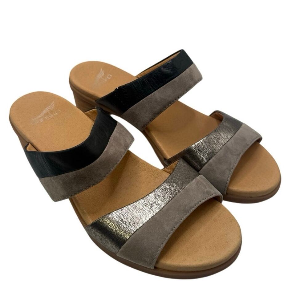 Dansko Theresa multi leather strap slip-on sandal Size 41